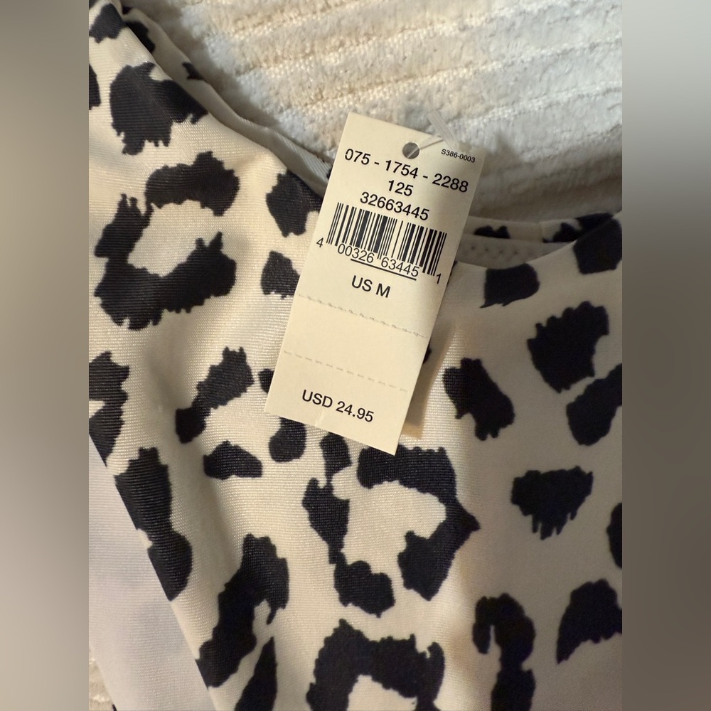 NWT Aerie Leopard Print High Cut Cheeky Bikini Bottoms. - Picture 3 of 4